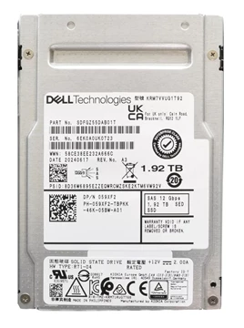 Kioxia SDFGZ55DAB01T RM7-V 1.92TB SED TLC SAS Mix Use 12Gbps 2.5inch SSD Dell OEM Refurbished