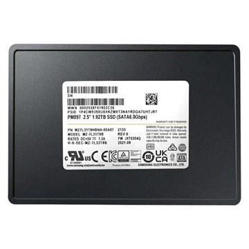 Samsung PM897 MZ7L31T9HBNA SSD 1.92 TB SATA 6Gb/s Refurbished