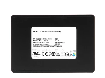 Samsung PM9A3 MZ-QL215T0 SSD 15.36 TB Pci Express 4.0 X4 (NVMe) Refurbished