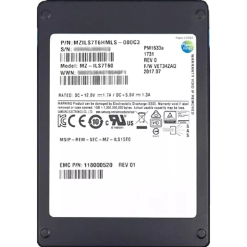 Samsung MZ-ILS7T60 PM1633a 7.68TB SAS 12Gbps 2.5Inch SSD