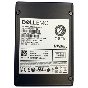 Samsung PM1733 MZWLJ7T6HALA-000D3 SSD 7.68 TB PCIe 4.0 x4 (NVMe) DELL OEM Brand New