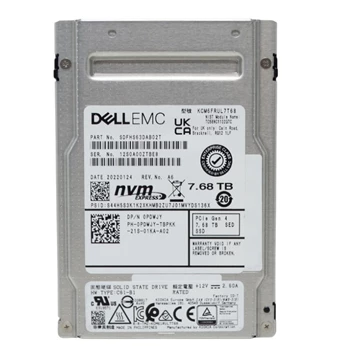 Kioxia CM6-R KCM6FRUL7T68 Read Intensive SSD 7.68 TB PCIe 4.0 x4 (NVMe) DELL OEM Refurbished