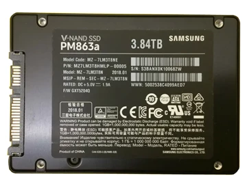 Samsung MZ7LM3T8HMLP-00005 PM863a 3.84TB SATA 6Gbps 2.5inch SSD