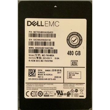 Samsung SM883 MZ7KH480HAHQAD3 Mixed Use SSD 480 GB SATA 6Gb/s DELL OEM Brand New