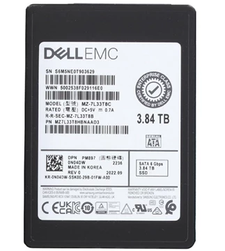 Samsung PM897 MZ7L33T8HBNAAD3 Mixed Use SSD 3.84 TB SATA 6Gb/s DELL OEM Brand New