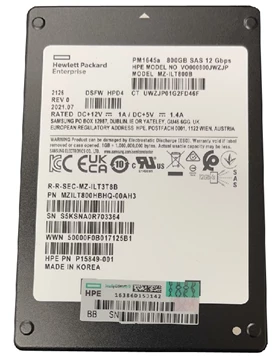 Samsung PM1645a MZILT800HBHQ-00AH3 Mixed Use SSD 800 GB SAS 12Gb/s HPE OEM Brand New