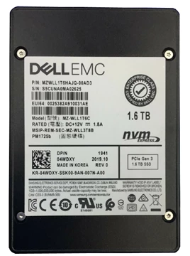 Samsung PM1725b MZWLL1T6HAJQ-00AD3 SSD 1.6 TB Pci Express 3.0 X4 (NVMe) DELL OEM Refurbished