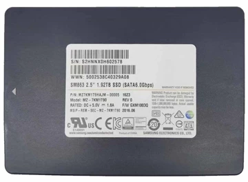 Samsung SM863 MZ7KM1T9HAJM 1.92TB SATA 6Gbps 2.5in SSD Brand New.
