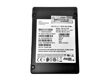 Samsung PM1733 MZXL57T6HALA-00AH3 SSD 7.68 TB PCIe 4.0 x4 (NVMe) HPE OEM New