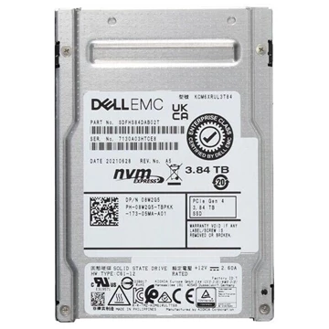 Kioxia CM6-R KCM6XRUL3T84 Read Intensive SSD 3.84 TB PCIe 4.0 (NVMe) DELL OEM Refurbished