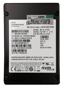 Samsung PM1733 MZXLJ1T9HBJR-00AH8 Read Intensive SSD 1.92 TB Pci Express (NVMe) HPE OEM Refurbished