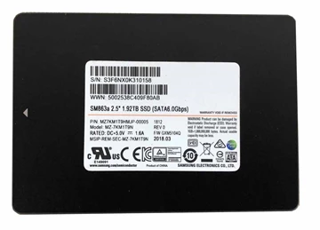 Samsung MZ7KM1T9HMJP-00005 SM863A 1.92TB SATA 6Gbps 2.5inch SSD