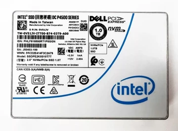 Intel DC P4500 SSDPE2KX010T7T SSD 1 TB Pci Express 3.1 X4 (NVMe) DELL OEM Refurbished