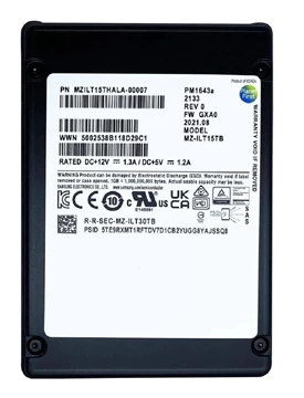 Samsung PM1643a MZ-ILT15TB SSD 15.36 TB SAS 12Gb/s Refurbished