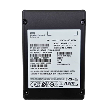 Samsung PM1733 MZXLR15THALA SSD 15.36 TB PCIe 4.0 x4 (NVMe) SSD