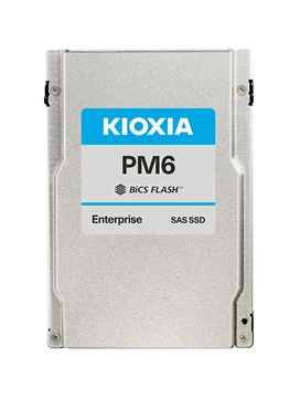 Kioxia SDFUS85GEB01T PM6-R 1.92TB Read Intensive SAS 24Gbps 512e 2.5in SSD.