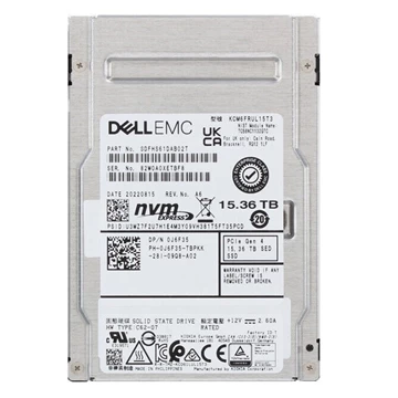 Kioxia CM6 KCM6FRUL15T3 Read Intensive SSD 15.36 TB PCIe 4.0 X4 (NVMe) DELL OEM Refurbished