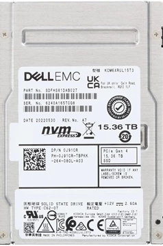 Kioxia CM6-R SDFHS81DAB02T Read Intensive SSD 15.36 TB PCIE 4.0 x4 (NVMe) Refurbished DELL OEM