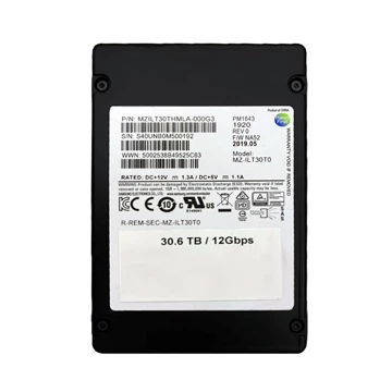 Samsung MZILT30THMLA-000G3 PM1643 30.72TB SAS 12Gbs 2.5inch Ssd NetApp OEM