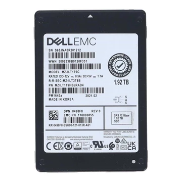 Samsung PM1643a MZILT1T9HBJRAD4 SSD 1.92 TB SAS 12Gb/s DELL OEM Refurbished