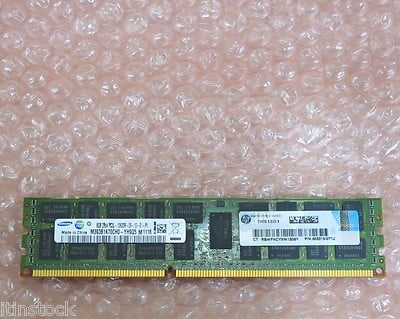 HP 605313-071 8GB 2RX4 DDR3 1333Mhz PC3-10600 Ecc