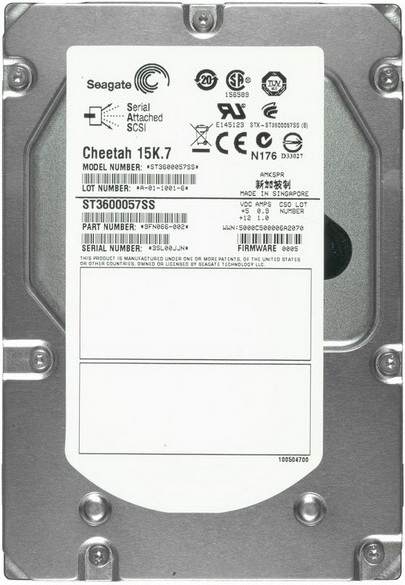 Seagate Cheetah 9FN066-009 600GB 15K RPM SAS 6Gb/s 3.5inch Internal HDD