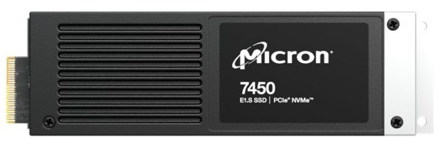Micron 7450 Pro MTFDKCE1T9TFR-1BC15ABYY 1.92TB E1.S 15mm PCIe 4.0 (NVMe) Sed Solid State Drive