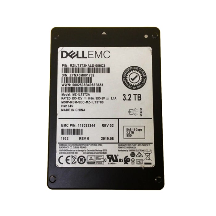 EMC 118033344 PM1645 3.2TB SAS 12Gbps 2.5inch SSD